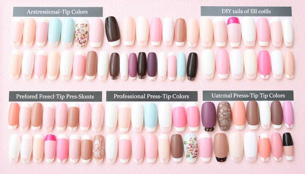 french tip press on nails